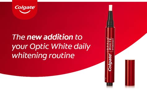 colgate optic white toothpaste|colgate optic white overnight pen.